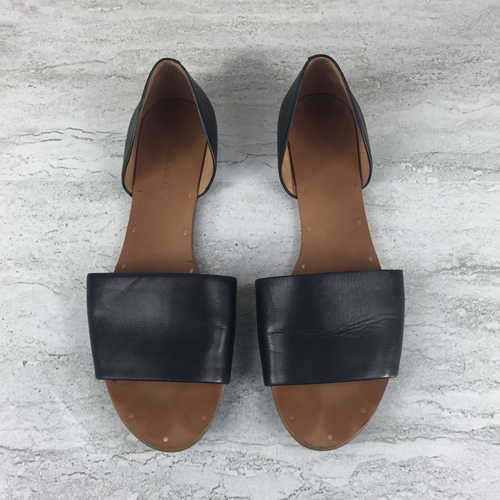 Madewell Black Leather Sandals